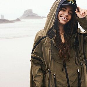 Free People Movement Peace Out Backpack Parachute Parka NWOT